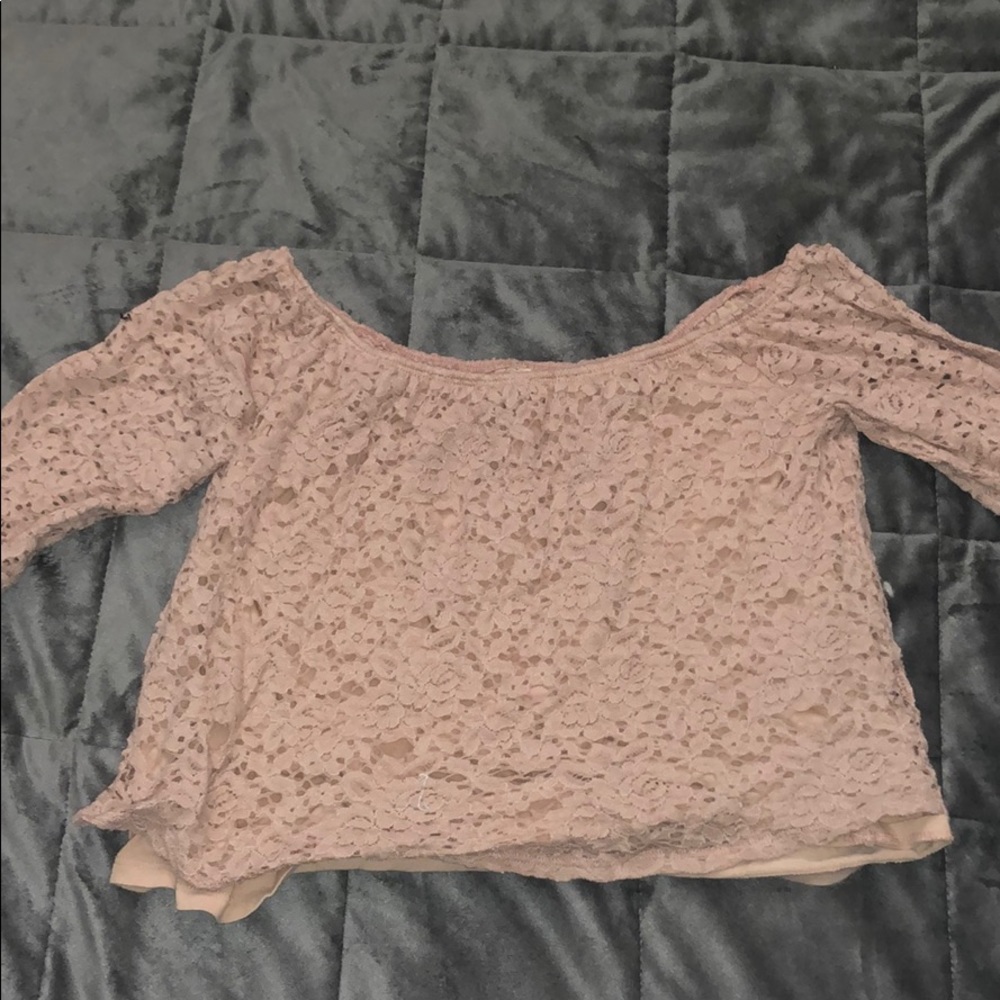 Hollister cropped shirt